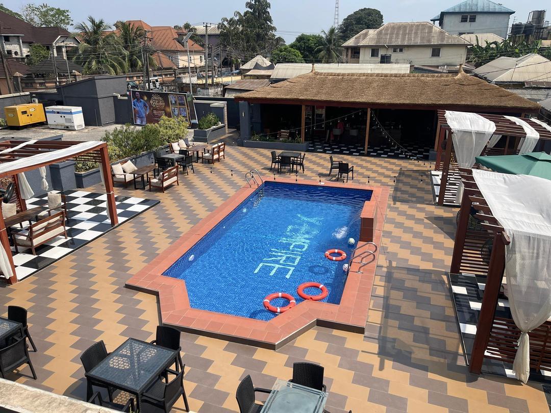 Pool with Blue Water